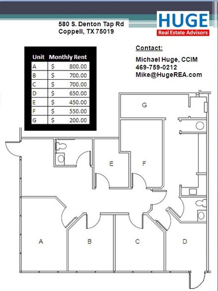 More Photos Of 580 S Denton Tap Rd, Coppell Storefront Retail Office For Lease
