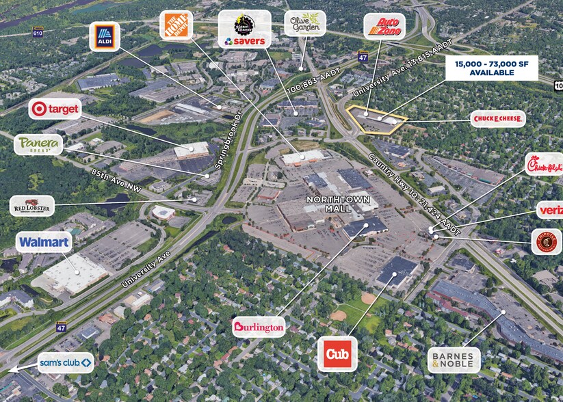 More Photos Of 8943-8949 University Ave NE, Blaine General Retail For Lease