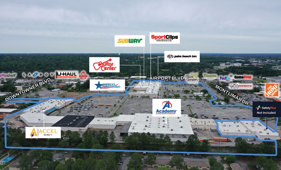 More Photos Of 3725 Airport Blvd, Mobile General Retail For Sale