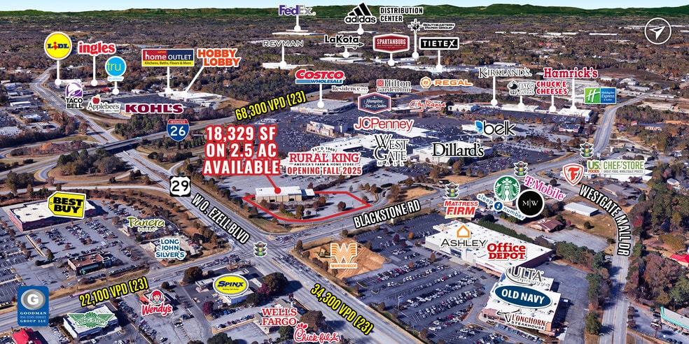 Primary Photo Of 205 W Blackstock Rd, Spartanburg Freestanding For Lease