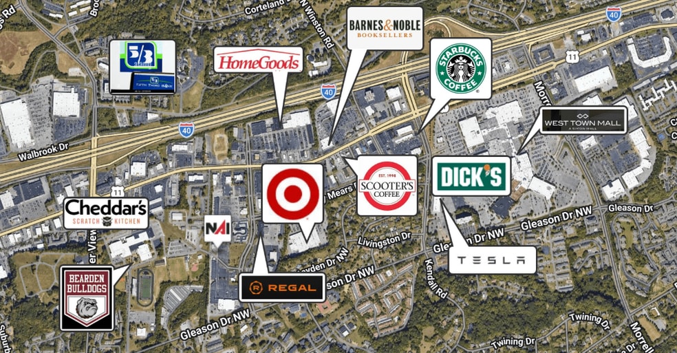 More Photos Of 1645 Downtown West Blvd, Knoxville General Retail For Sale