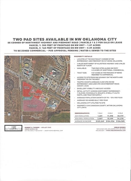 More Photos Of SE Corner of Northwest Highway and Piedmont Rd, Yukon Land For Sale