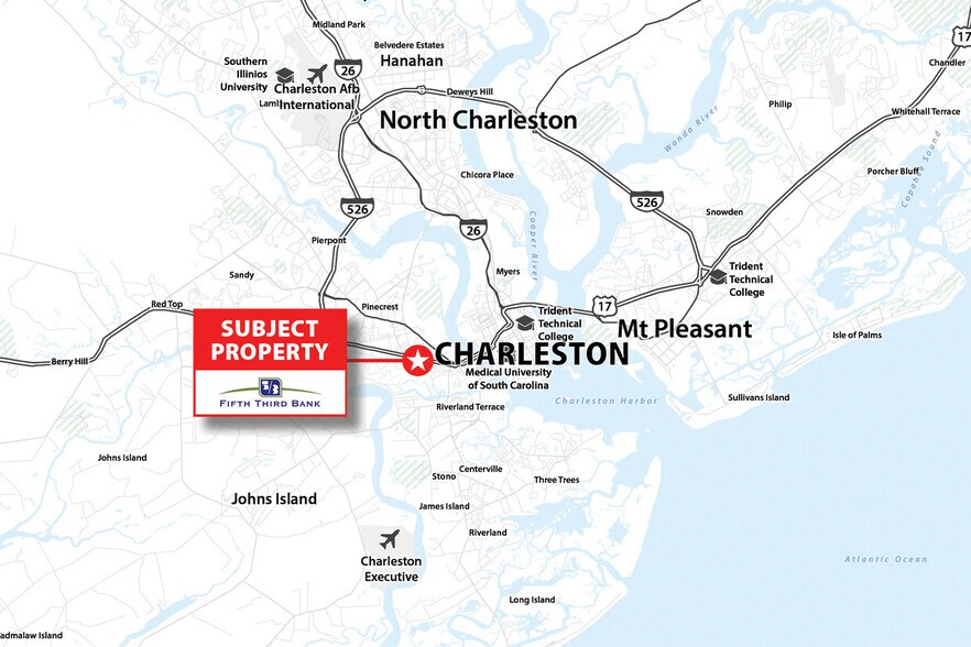 More Photos Of 844 Savannah Hwy, Charleston Bank For Sale