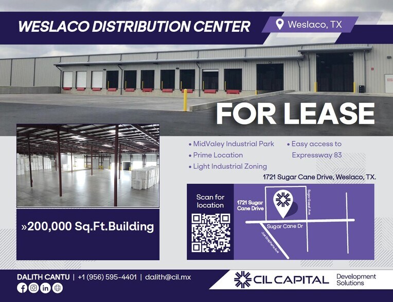 Primary Photo Of 1721 E Sugarcane Dr, Weslaco Industrial For Lease
