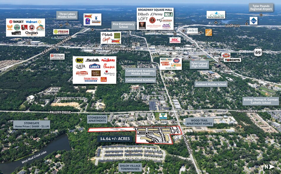 More Photos Of 2043 Shiloh Road, Tyler Land For Sale