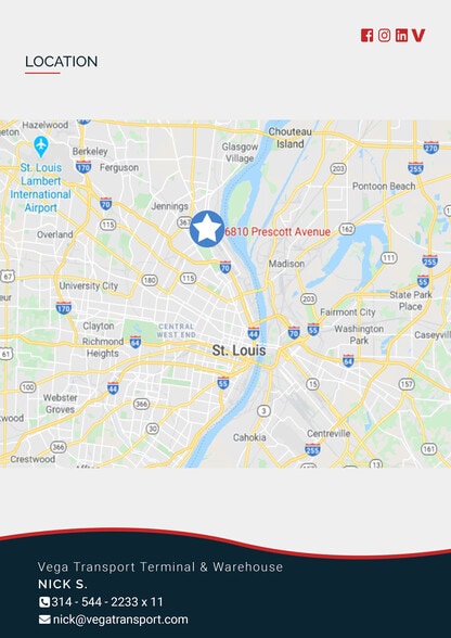 More Photos Of 6810 Prescott Ave, Saint Louis Truck Terminal For Lease