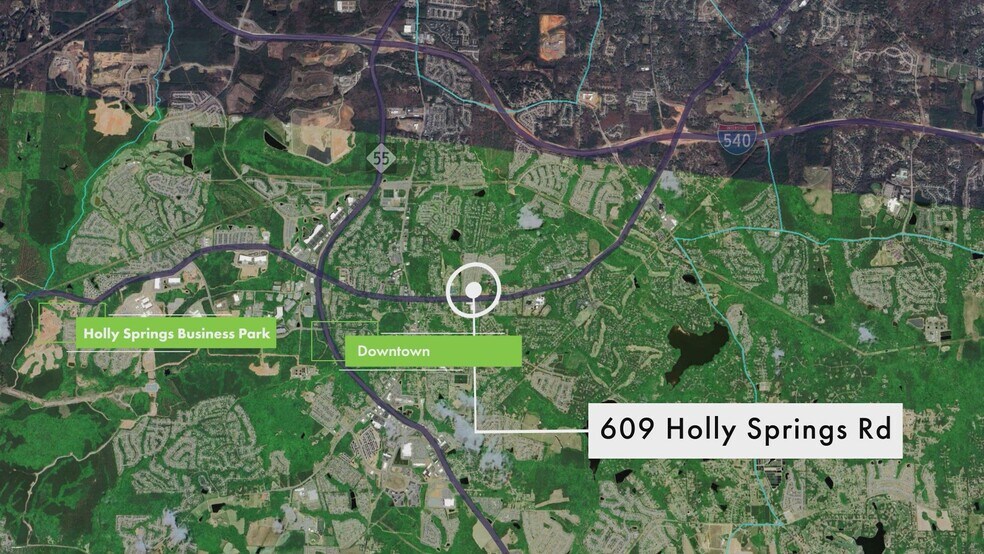 Primary Photo Of 609 Holly Springs Rd, Holly Springs Land For Sale