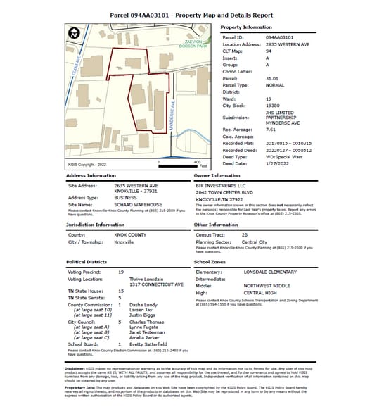 More Photos Of 2635 Western Ave, Knoxville Warehouse For Sale