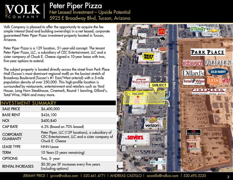More Photos Of 5925 E Broadway Blvd, Tucson Freestanding For Sale
