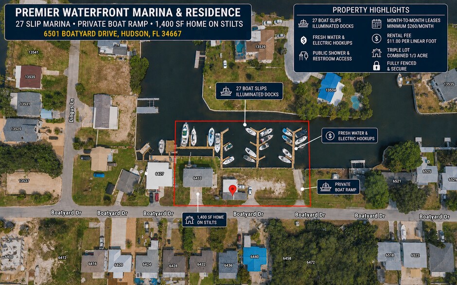 Primary Photo Of 6501 Boatyard Dr, Hudson Specialty For Sale