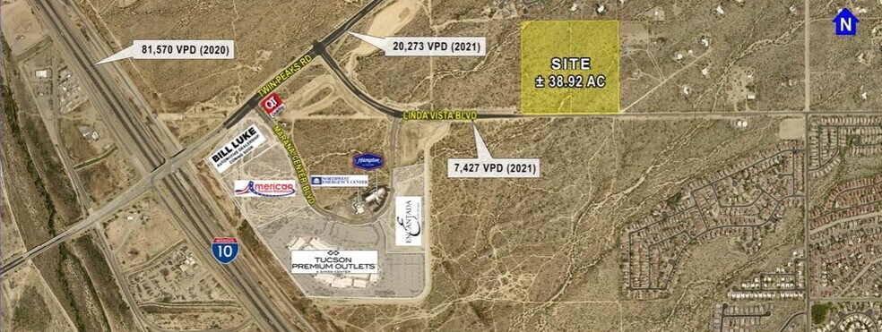 Primary Photo Of E SEC of Linda Vista Blvd & Twin Peaks Rd, Tucson Land For Sale