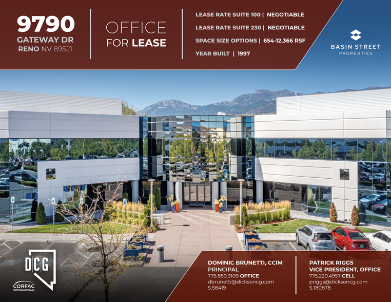 Primary Photo Of 9790 Gateway Dr, Reno Office For Lease