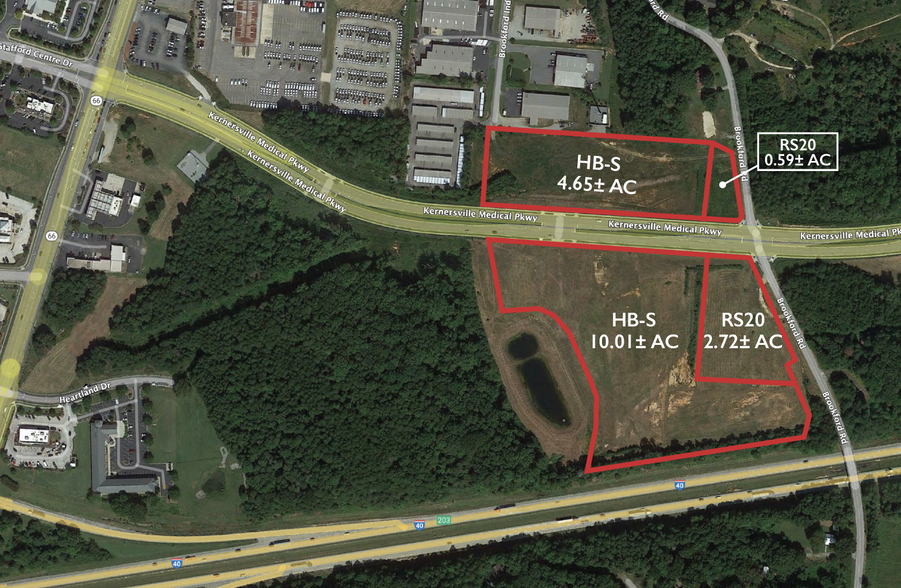 Primary Photo Of KERNERSVILLE MEDICAL Pky @ Brookford Rd, Kernersville Land For Sale