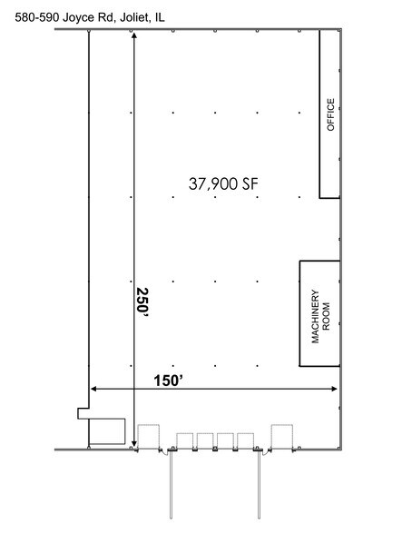 More Photos Of 540-580 Joyce Rd, Joliet Warehouse For Lease