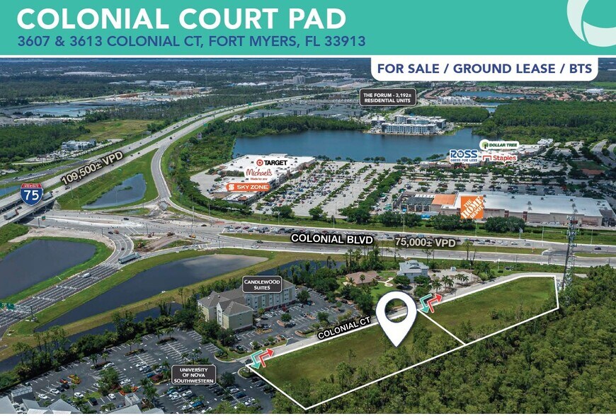 Primary Photo Of 3607-3613 Colonial Ct, Fort Myers Land For Lease
