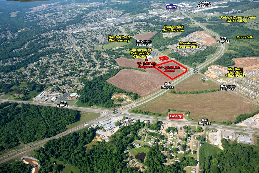 More Photos Of Highway 82 @ McQueen Smith Road, Prattville Land For Sale
