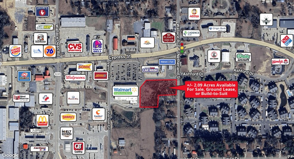 More Photos Of 5243 Cypress St, West Monroe Land For Lease