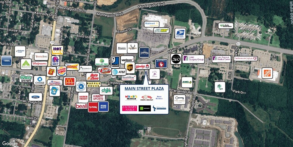 More Photos Of 5810 Main St, Zachary Unknown For Lease