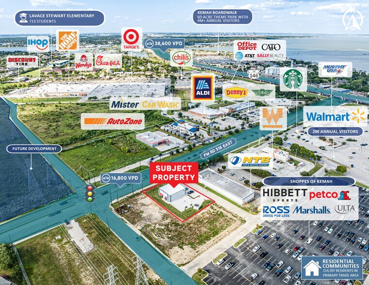 More Photos Of 365 FM 518 Rd, Kemah Freestanding For Sale