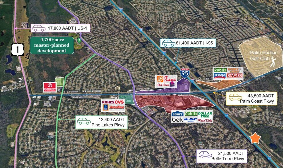 More Photos Of 1030 Old Kings N rd, Palm Coast Land For Sale