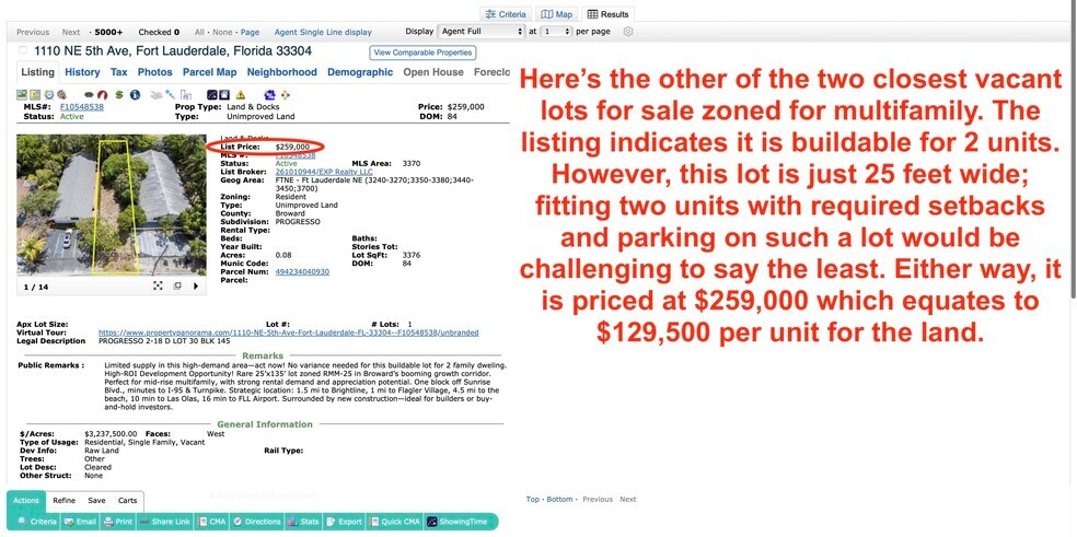 More Photos Of 1219 NE 5th Ter, Fort Lauderdale Land For Sale