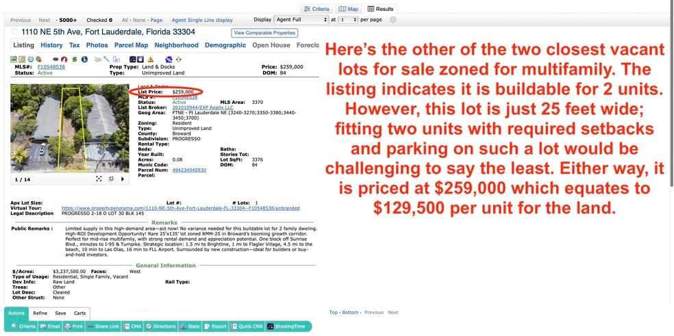 More Photos Of 1219 NE 5th Ter, Fort Lauderdale Land For Sale