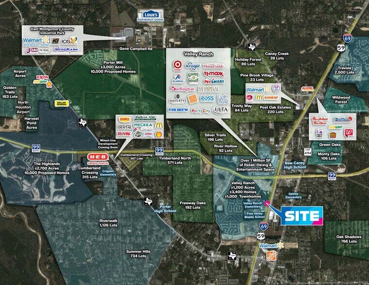 More Photos Of NWC I-69/US-59 & Valley Ranch Crossing Dr, Porter Unknown For Lease