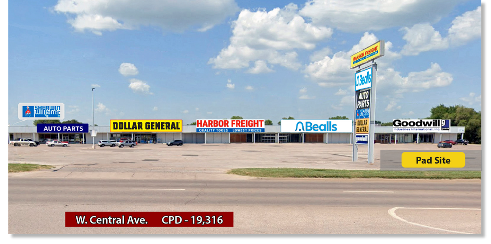 Primary Photo Of El Dorado Plaza Shopping Center @ 2354 W Central Ave, El Dorado Land For Sale