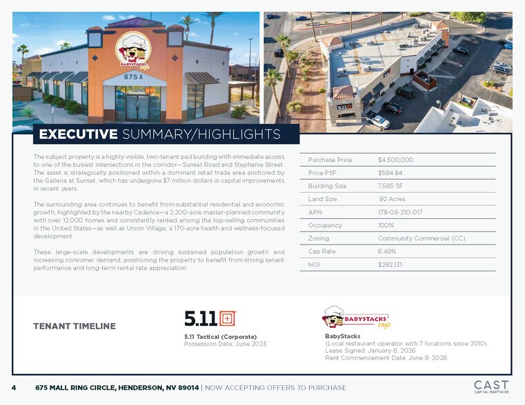 More Photos Of 675 Mall Ring Cir, Henderson Restaurant For Sale
