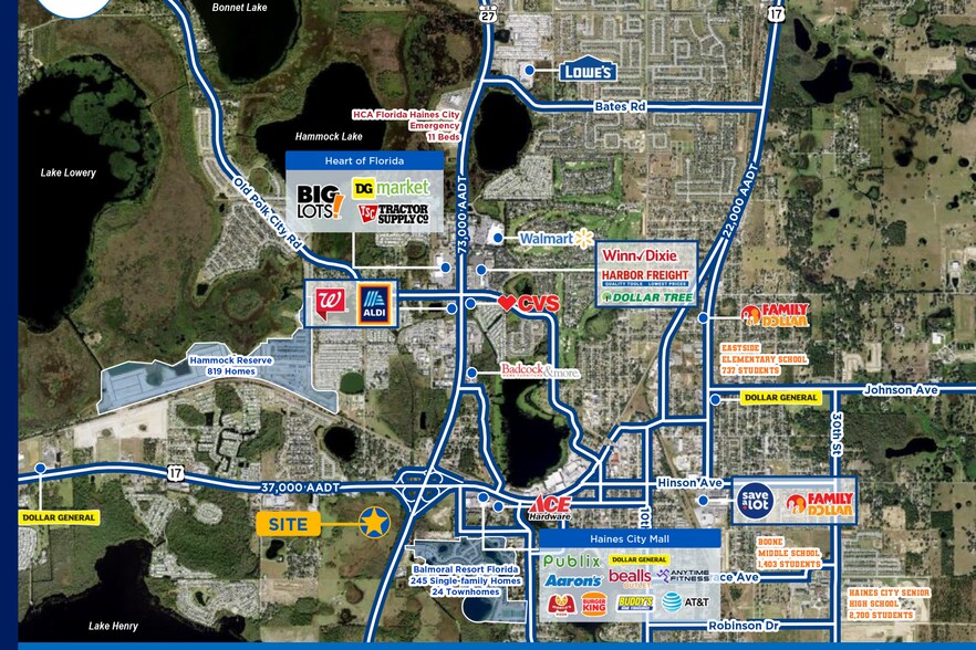 More Photos Of US Hwy 17-92 & US Hwy 27, Haines City General Retail For Lease