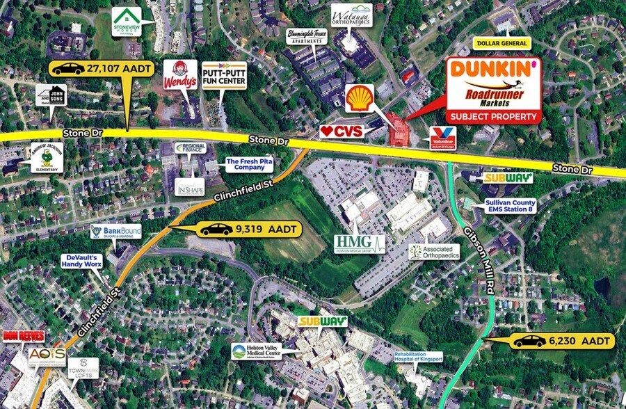 More Photos Of 120 W Stone Dr, Kingsport Service Station For Sale