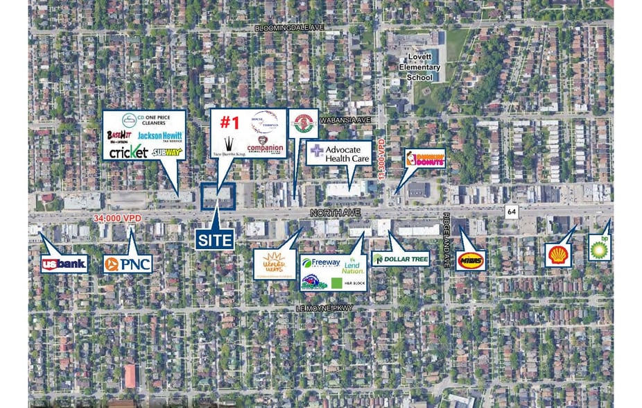 More Photos Of 6518-6534 W North Ave, Chicago General Retail For Lease