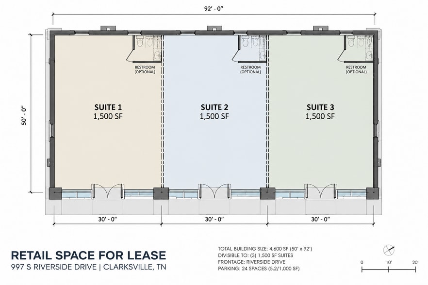 More Photos Of 997 S Riverside Dr, Clarksville Freestanding For Lease