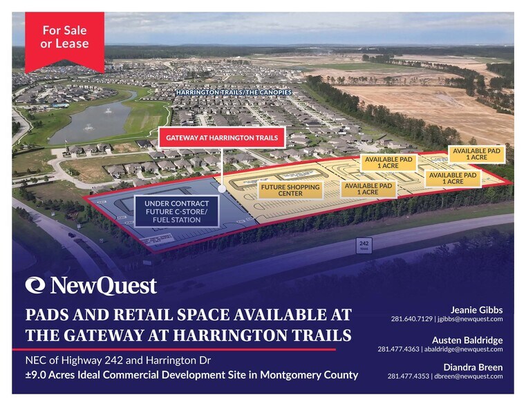 Primary Photo Of NEC of Highway 242 and Harrington Dr, New Caney Land For Sale