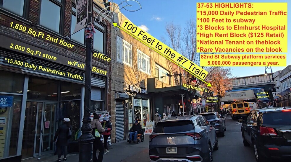 Primary Photo Of 3753 82nd St, Jackson Heights Storefront Retail Office For Lease