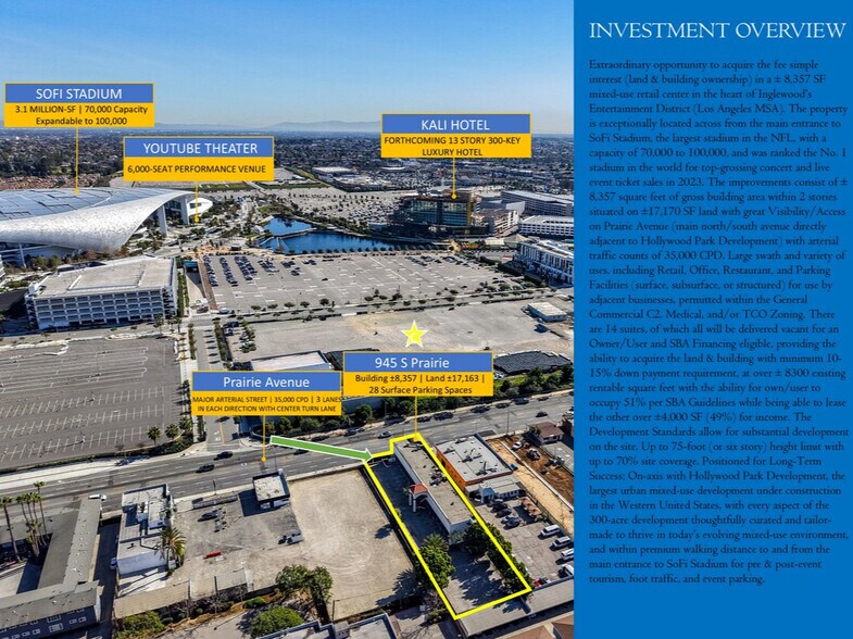 More Photos Of 945 S Prairie Ave, Inglewood Storefront Retail Office For Sale