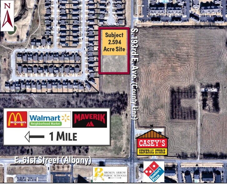 Primary Photo Of 61st & County Line Rd, Broken Arrow Land For Sale