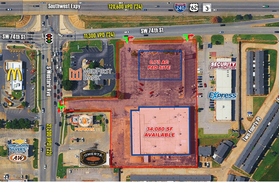 More Photos Of 820 W I 240 Service Rd, Oklahoma City Freestanding For Lease