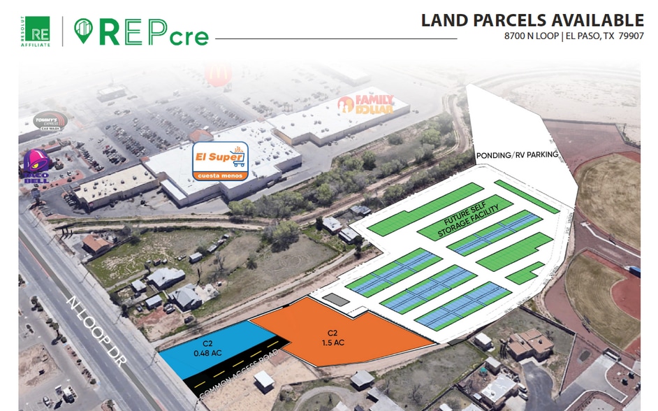 More Photos Of 8700 N Loop Dr, El Paso Land For Lease