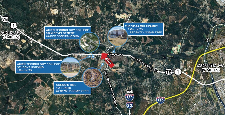 More Photos Of 2601 Jefferson Davis Hwy, Warrenville Land For Lease