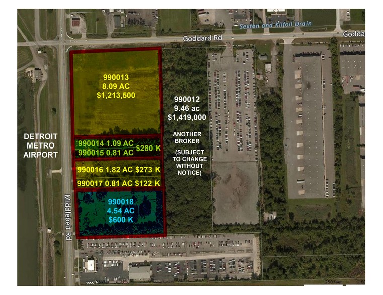 Primary Photo Of 11201 Middlebelt Rd, Romulus Land For Sale