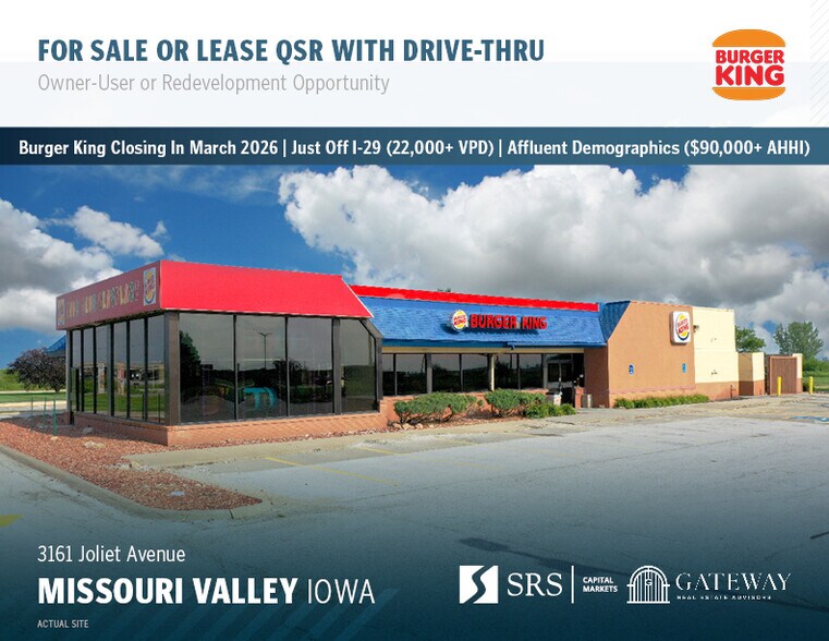 Primary Photo Of 3161 Joliet Ave, Missouri Valley Fast Food For Sale