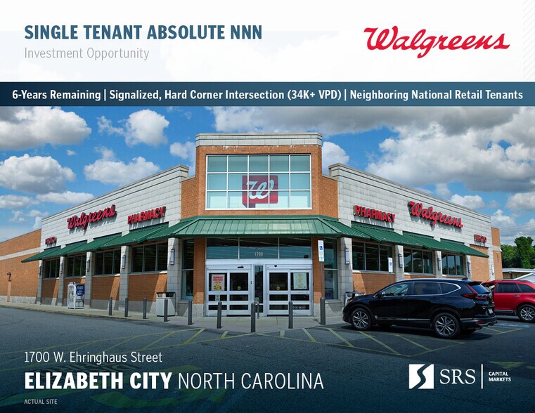 Primary Photo Of 1700 W Ehringhaus St, Elizabeth City Drugstore For Sale