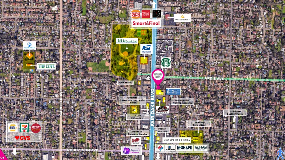 More Photos Of 6830-6834 Fair Oaks Blvd, Carmichael Office For Lease