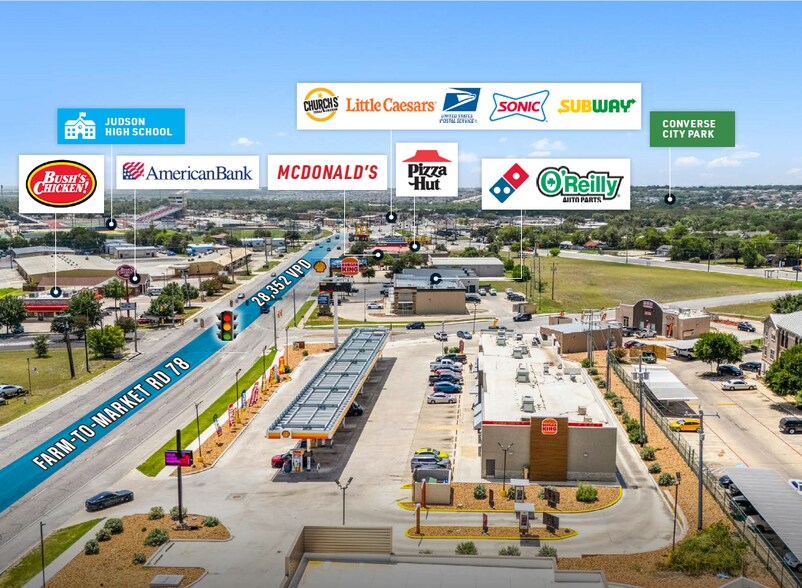 More Photos Of 9175 Farm-To-Market Rd 78, Converse Fast Food For Sale