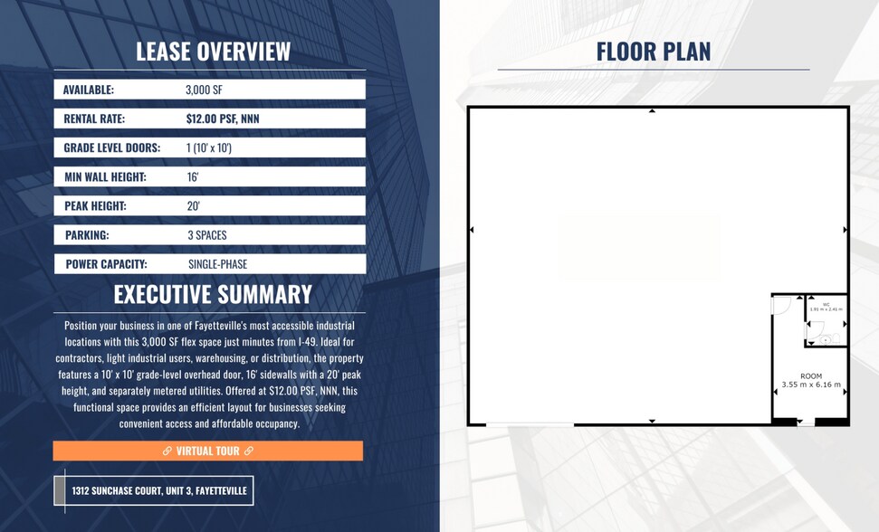 More Photos Of 1312 W Sunchase Ct, Fayetteville Warehouse For Lease