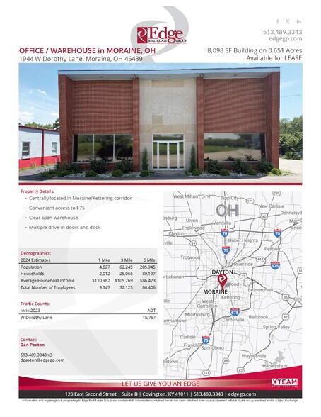 More Photos Of 1944 W Dorothy Ln, Dayton Warehouse For Lease