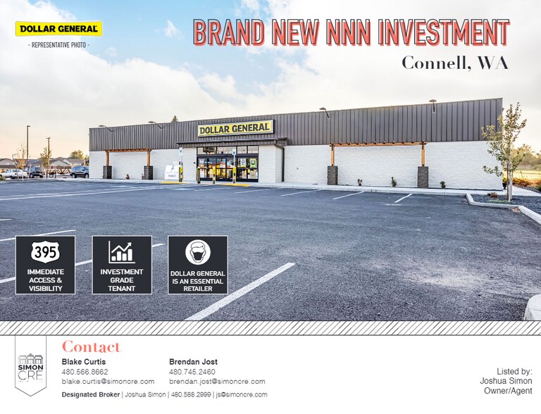 Primary Photo Of 182 E Hawthorn St, Connell Freestanding For Sale