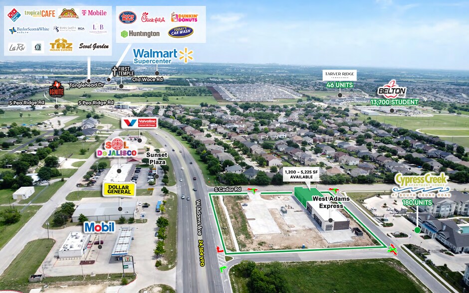 More Photos Of 8845 W Adams Ave, Temple General Retail For Lease