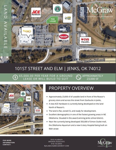 More Photos Of 619 W 101st Pl, Jenks Land For Sale
